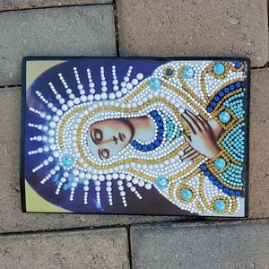 Mother Mary Jeweled Notebook/Journal nwot